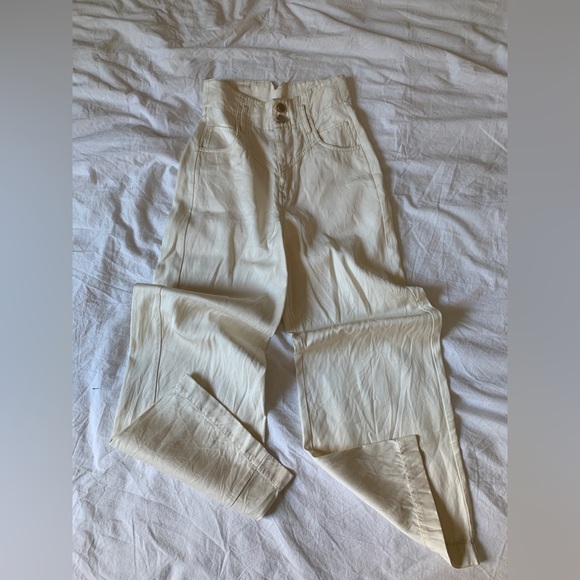 SOLD 🪩 FLEUR DU MAL Satin Twill Trouser - Picture 4 of 5